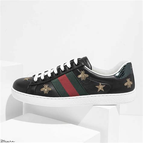 gucci ace embroidered sneaker blue|gucci ace bee platform sneakers.